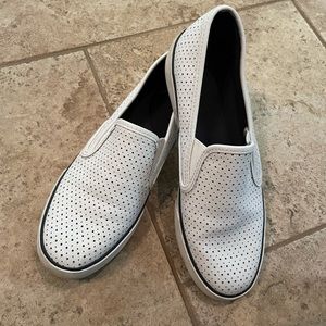 Leather Sperry Slip on women’s shoes
